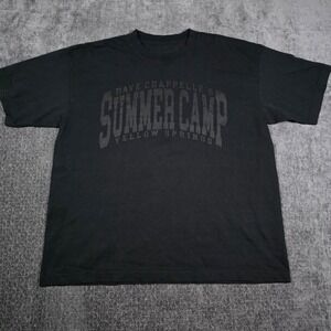 Dave Chappelle Summer Camp Yellow Springs T-Shirt Black Graphic Tee Mens XL